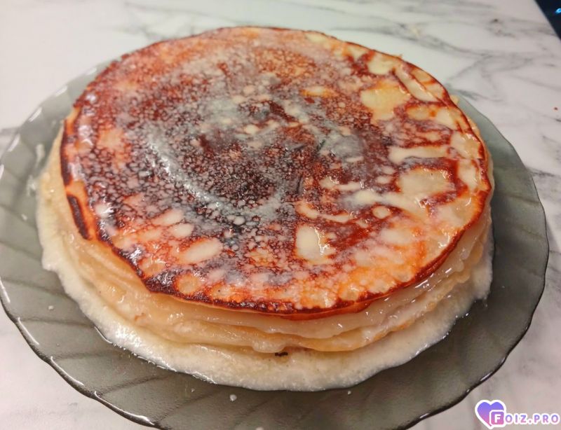 Блинный торт пропитанный кремом