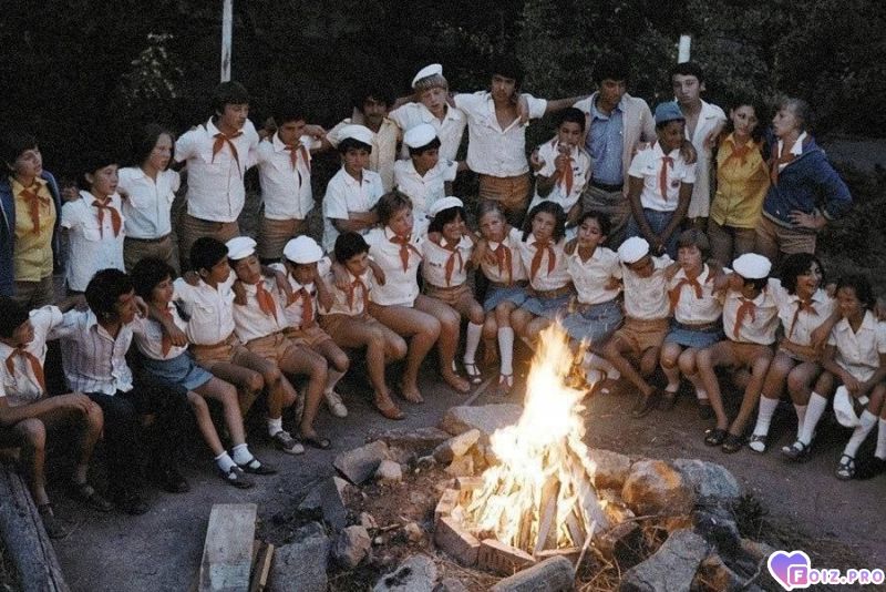 -Костер-Лагерь-СССР-