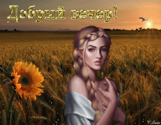 анимированная_открытка_добрый_вечер