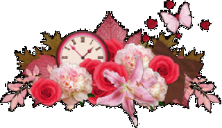 время с цветами