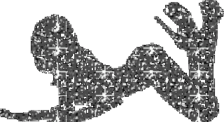 блескучая в позе девушка