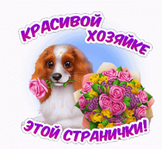 Красивой хозяйке странички