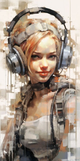 В наушниках 1