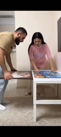 Юмор Собрали они пазл