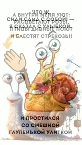 Глупая улитка Дождик лил как из ведра