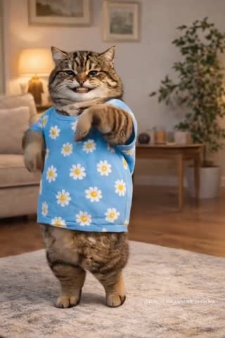 Кот танцует