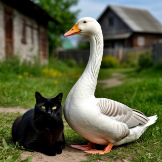 -Котик-и-Гусь-
